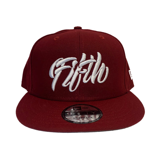 Fifth Cursive Snap Red
